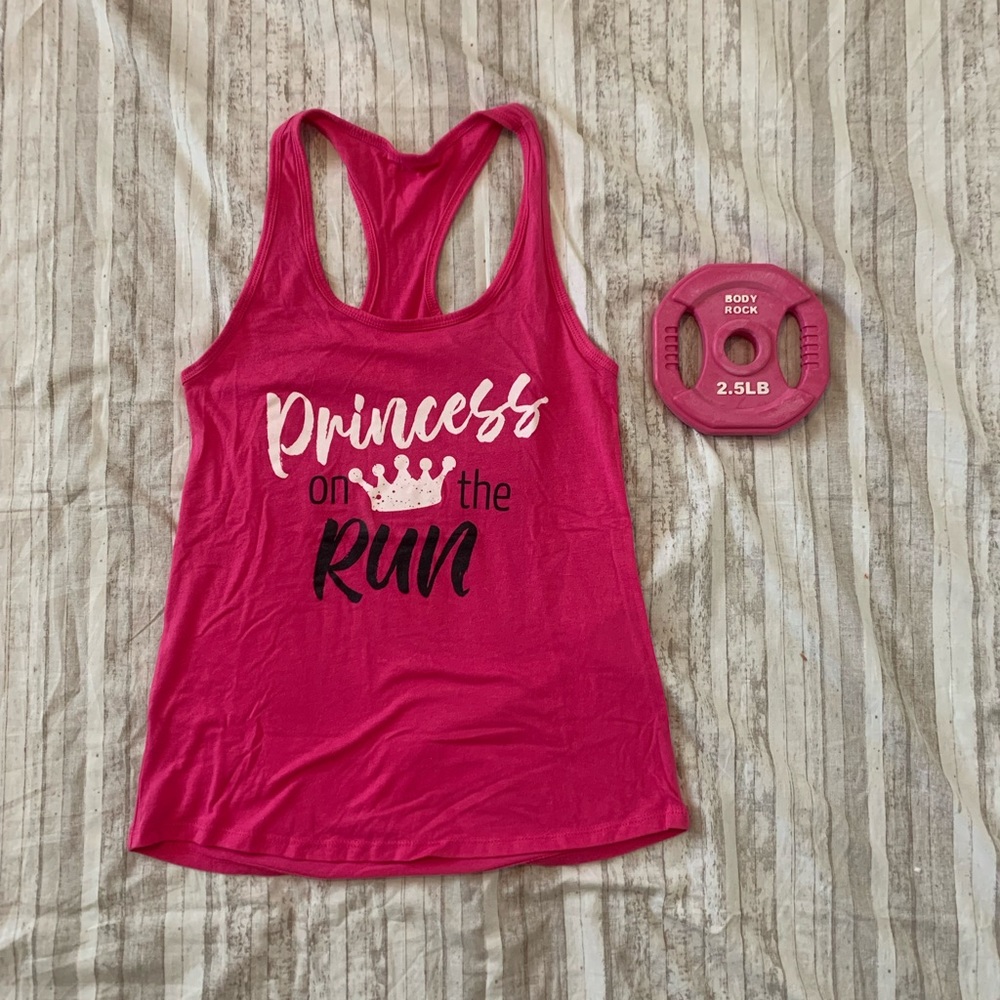 💪🏻 Princess on the Run Tank Hot Pink Medium